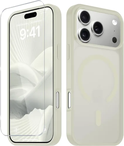 Vista 1671 de Funda para Google Pixel 10 Pro XL, cubierta magnética mate, color negro Fit for MagSafe, Screen Protector included, Shockproof Military Grade
