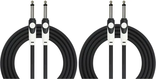 Vista 4 de KIRLIN Cable LGI-201-10/BK Cable de instrumento LightGear de 10 pies rectos de 1/4 pulgadas con chaqueta de PVC negro