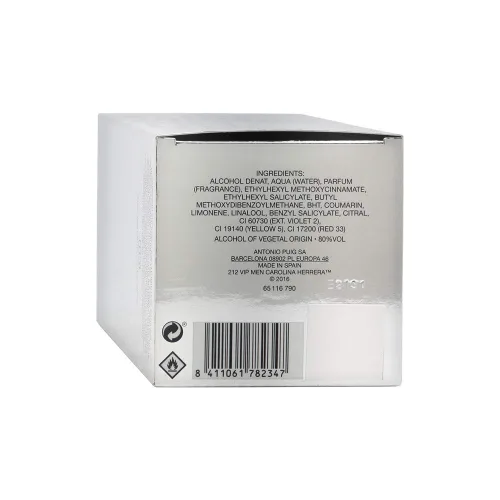 Vista 2 de Perfume para hombres 212 VIP de Carolina Herrera