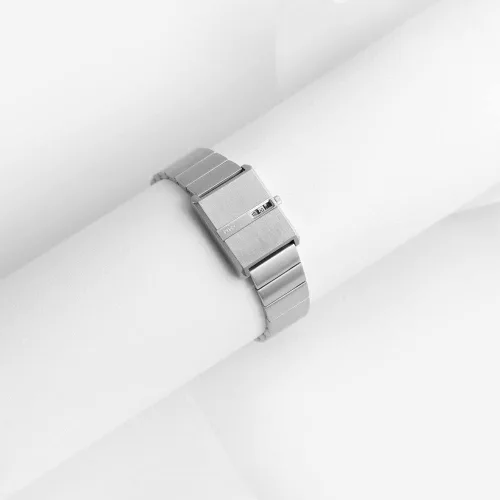 Vista 5 de Breda Reloj de pulsera de acero inoxidable y metal 'Pulse' para hombre, 1.024in, plateado, Movimiento de cuarzo