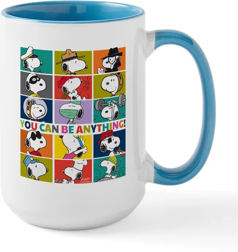 Vista 91 de CafePress SNOOPY Joe Cool - Taza de café de cerámica (15.0 fl oz)