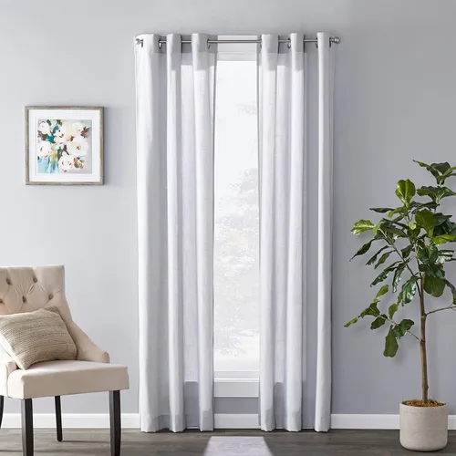 Vista 7 de SKL Home by Saturday Knight Ltd. Panel de Raine SUNSAFE, gris paloma, 40 pulgadas x 95 pulgadas