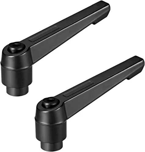 Vista 8 de uxcell M6 manija ajustable palanca de sujeción rosca botón trinquete hembra roscado perno 2 piezas