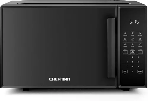 Vista 8 de Horno microondas de sobremesa Chefman 0.7 pies cúbicos de acero inoxidable digital de 700 vatios con 6 menús automáticos, 10 niveles de potencia