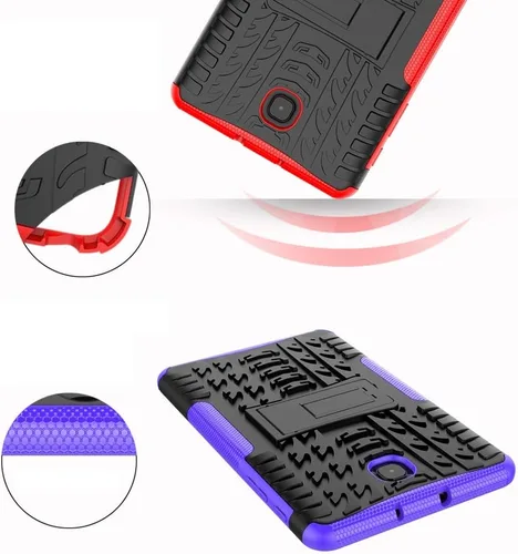 Vista 3 de Maomi - Funda para Samsung Galaxy Tab A de 8.0 pulgadas, versión 2018 (modelo: SM-T387), funda resistente con función atril