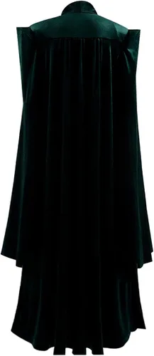 Vista 3 de Disfraz de profesora McGonagall para mujer, overol verde, capa de terciopelo, hechicera, Halloween, bruja, cosplay
