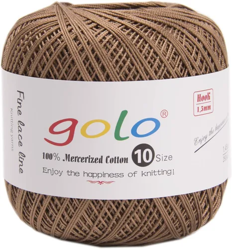 Vista 125 de Golo - 3 bolas de hilo de ganchillo tamaño 10, hilo de crochet para tejer a mano 102