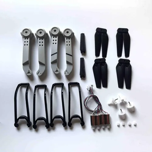 Vista 5 de Rc Drone Motor Parte para E88 teng1 E88 PRO Quadcopter Piezas de repuesto Brazo Hélice, Cuchilla, Guardia de engranajes, Kit de repuesto del motor
