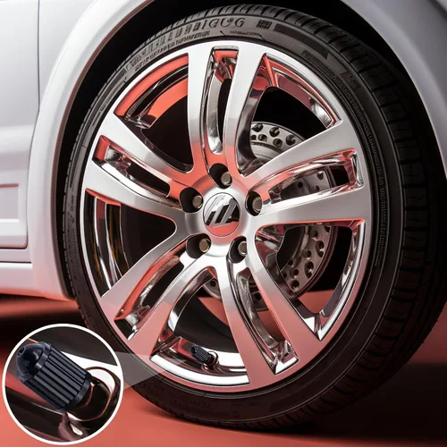 Vista 86 de 10 piezas de tapas de válvula de neumático TPMS con vástago largo, tapas de válvula de rueda de plástico negro para TPMS TR20008, tapas de vástago