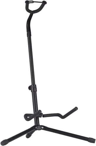 Vista 4 de Soporte de metal para guitarra, instrumento musical, trípode para guitarra acústica, eléctrica, bajo