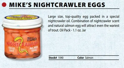 Vista 2 de Atlas Mike's Nightcrawler - Cebo de pesca de salmón y trucha, rojo