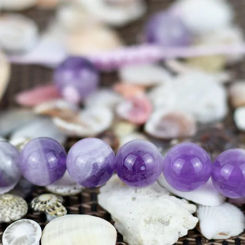 Vista 3 de DAZCOLO Pulsera de gemas hecha a mano con piedras preciosas de macramé ajustable de 0.315 in, cuentas redondas, cristales de cuarzo