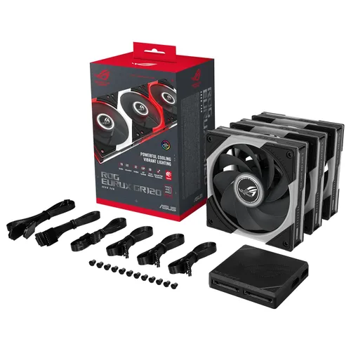 Vista 21 de ASUS Prime MR120 ARGB Case Fan - Paquete individual