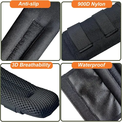 Vista 3 de 2 Pack Shoulder Strap Pad Backpack Strap Pads Tactical Vest Shoulder Pad Guitar Pad Width Up to 3.1" Compatible with Tactical Vest Tactical Sling Bag