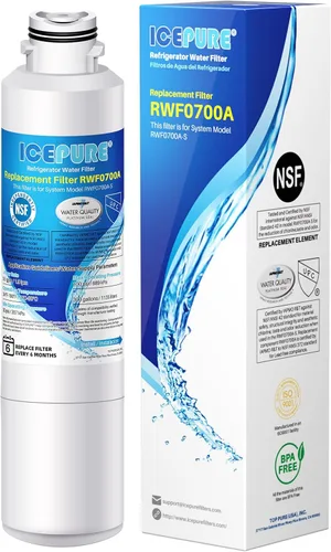 Vista 11 de ICEPURE PRO DA29-00020B NSF401&473&53 Samsung Filtro de agua para refrigerador, repuesto para DA29-00020B-1, DA29-00020A/B, HAF-CIN/EXP