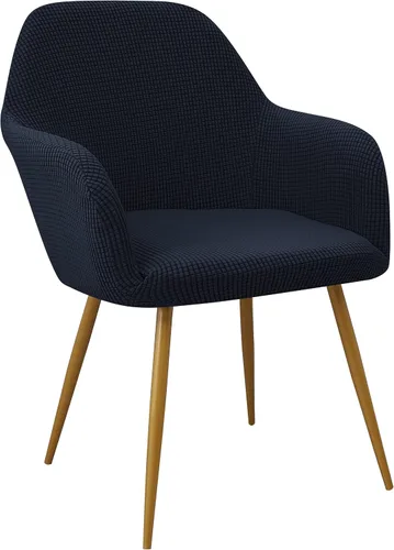 Vista 12 de Yonus - Fundas para sillas de comedor Parsons, juegos de fundas para sillas, fundas para sillones, fundas protectoras extraíbles, fundas para Negro