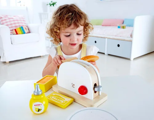 Vista 2 de Hape International Hape E3148 - Juego de tostadoras desplegables, 3+ años