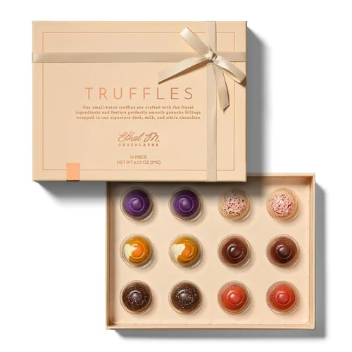 Vista 8 de Ethel M Chocolates Caja de regalo de 24 piezas de la colección de chocolate negro de primera calidad, sabores exóticos, limón, vainilla, caramelo
