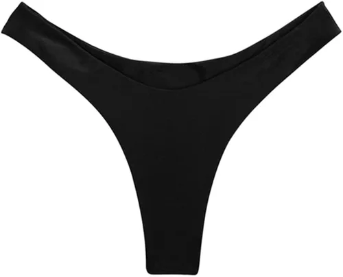 Vista 3 de SherryDC Braguita de bikini sexy para mujer corte brasileño talle bajo pierna alta
