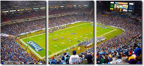 Vista 42 de TUMOVO MetLife Stadium - Decoración de pared de Nueva York, 3 piezas, lienzo, arte de pared para decoración del hogar, juegos de fútbol americano