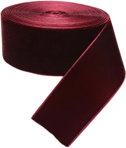 Vista 101 de Chenkou Craft 5 yardas de cinta de terciopelo para decoración navideña y embalaje artesanal