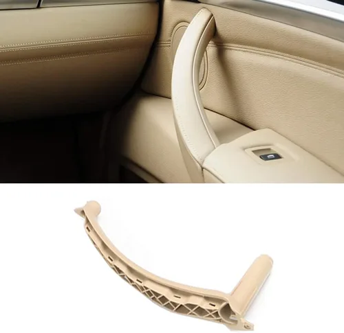 Vista 13 de TTCR-II Compatible con 2007-2013 BMW X5 cubierta para manija de puerta X6 2008-2014, 3 piezas de cubierta interior de manija de puerta beige para X5