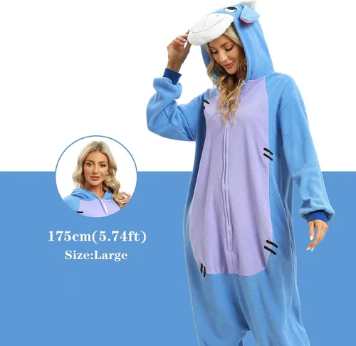 Vista 2 de NAITOKE Pijama de cosplay para adultos, disfraz de Halloween, disfraz de puntada de Perry The Platypus