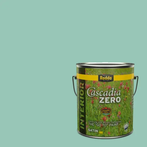 Vista 140 de Rodda Paint CASCADIA XL - Pintura satinada exterior e imprimación en uno, 1 galón, hoja de aloe
