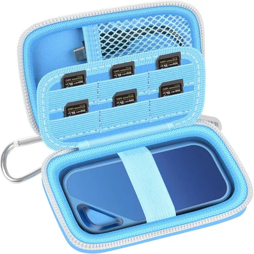 Vista 21 de PAIYULE Funda de disco duro para SSD portátil SanDisk Extreme y Extreme PRO Negro