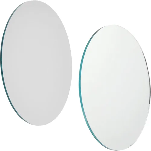 Vista 8 de Juvale Espejos redondos de vidrio de 4 pulgadas para manualidades, 4 pulgadas, paquete de 50, azul, moderno, suministros de manualidades