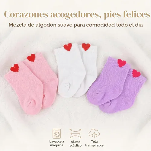 Vista 4 de MSYO - 8 accesorios de muñeca para muñecas de 18 pulgadas, 3 pares de zapatos, 3 pares de calcetines y 2 pares de gafas, juego de vestir pastel