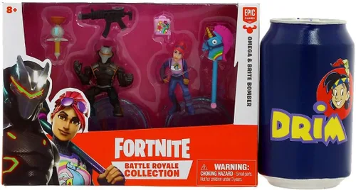 Vista 5 de Fortnite Colección Battle Royale: Omega & Brite Bomber - Paquete de 2 figuras de acción