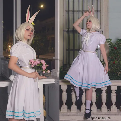 Vista 3 de LTAKK Haru Beastars Cosplay Outfits Haru Dress Anime Beastars Costume Women School Uniform Rabbit Girl Dress
