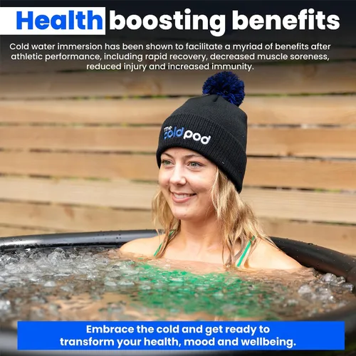 Vista 3 de The Cold Pod Bañera de Baño de Hielo para Atletas con Tapa: Tina de Inmersión en Frío de 88 Galones para Recuperación, Piscina de Inmersión en Baño