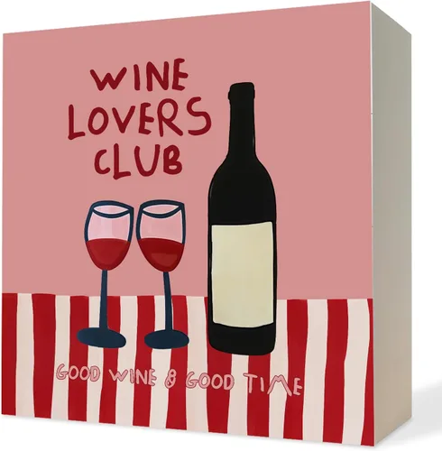 Vista 7 de Cartel de madera de champán rosa divertido, regalo de anfitriona de champán para mujeres, diseño de vino espumoso Grandmillennial, placa decorativa