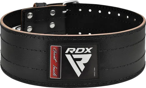 Vista 9 de Cinturón de Levantamiento de Peso RDX para Hombres y Mujeres, Aprobado por IPL y USPA, 6mm de Grosor 100% Cuero, Soporte Posterior de 4