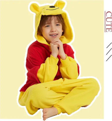 Vista 3 de SWEETXIN Pijama unisex para adultos y niños, para Halloween, Navidad, ropa de dormir, traje de cosplay para mujeres y hombres
