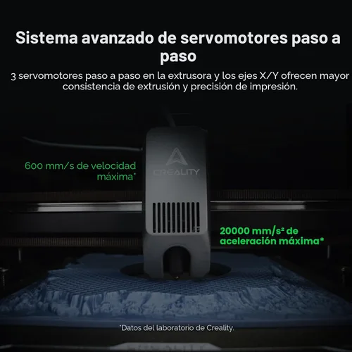 Vista 5 de Creality - Impresora 3D K2, impresión multicolor que necesita CFS, velocidad máxima de 600 mm/s, nivelación automática y cámara Al, extrusión Direct