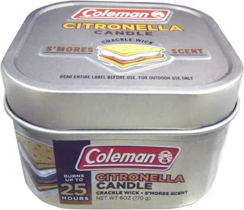 Vista 8 de Coleman Vela perfumada de citronela para exteriores con mecha de madera agrietada - 6 oz