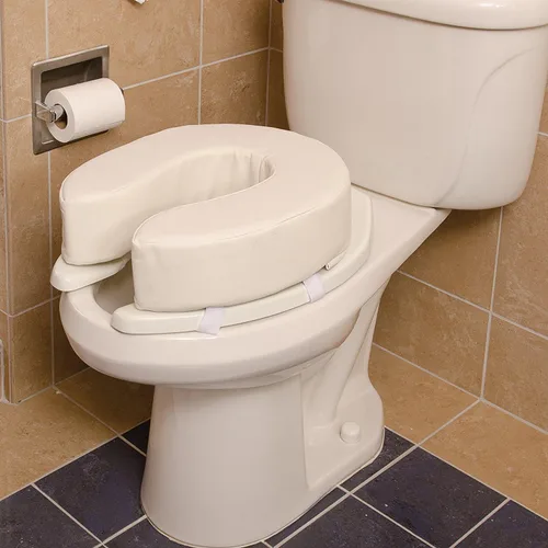 Vista 3 de Cojín acolchado para inodoro, de Duro-Med, 520-1247-1900, 4", Blanco, 1, 1