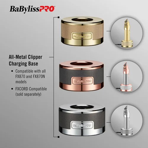 Vista 3 de BaBylissPRO Bases de carga MetalFX Clipper