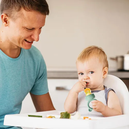 Vista 3 de BIGSPINACH Bandeja para congelador de alimentos para bebés y moldes para paletas de dentición: la solución perfecta para las necesidades