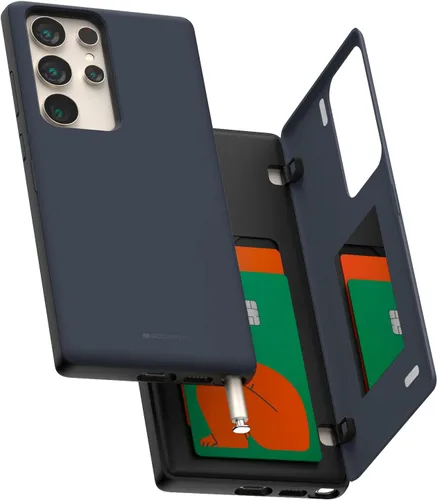 Vista 107 de GOOSPERY Funda tipo cartera para Samsung Galaxy S22 Ultra, [tarjetero] parachoques magnético de puerta con cierre automático, cubierta protectora