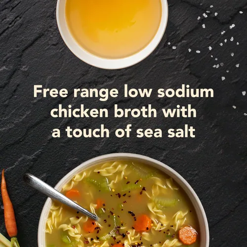 Vista 3 de Imagine Caldo de pollo de corral libre, orgánico, bajo en sodio, 32 onzas