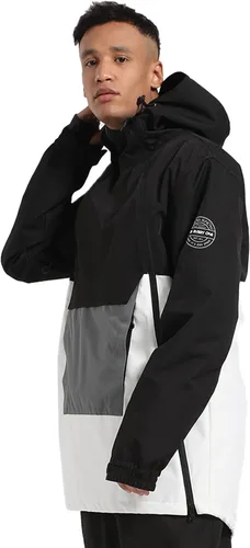 Vista 2 de GSOU SNOW Chaqueta de snowboard para hombre y mujer, chaqueta de esquí para hombre, snowboard, esquí, esquí, hombre, impermeable, cálida