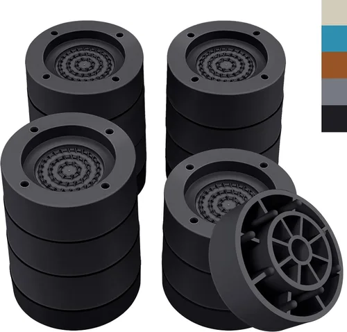 Vista 8 de ANNKUT Furniture Risers 1 Inch, Round Bed Risers Heavy Duty, 12 Pack Black Provides 1 inch elevation for chair, table, couch, and desk. Supporting