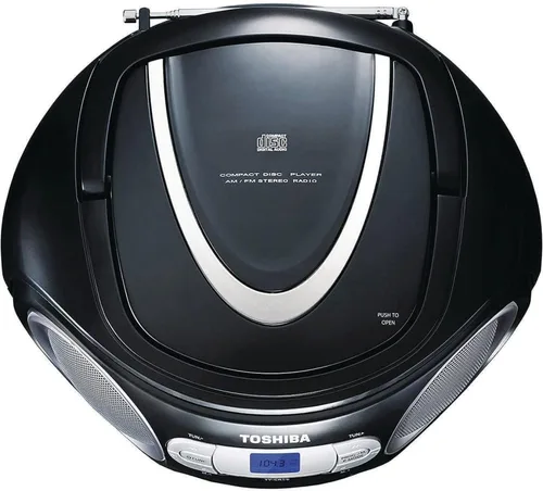 Vista 3 de Reproductor de CD portátil Toshiba CD Boombox 1 Negro