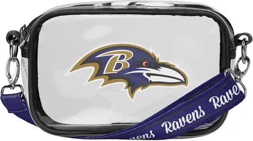 Vista 16 de FOCO NFL Womens NFL Team Logo Stripe Clear Crossbody Bag