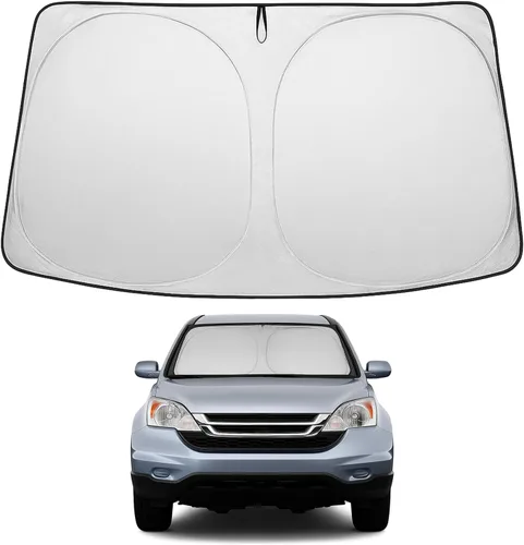 Vista 190 de Proadsy Parasol para parabrisas Rivian R1S 2022-2025 2026 de 4 capas plegable, protector de parasol frontal que bloquea los rayos UV, mantiene