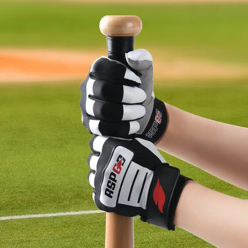 Vista 7 de Guantes de bateo de béisbol y sóftbol para niños con ajuste de super agarre